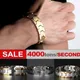 Bracelet magnétique en acier inoxydable pour hommes bracelet de thérapie bracelet d'énergie de
