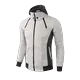 Sweat-shirt à capuche pour homme polaire chaude à la mode avec fermeture éclair Patchwork