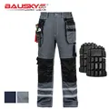 Bauskydd-Pantalon de travail multi-poches pour homme vêtement de protection 100% coton