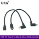 Câble Micro USB 3.1 mâle à mâle 5 broches coude de Type C à Mini USB 2.0 OTG convertisseur de
