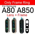 Couvercle d'objectif de caméra arrière en verre pour Samsung Galaxy A80 A850 A805F pièces de