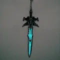 World of Warcraft-Porte-clés épée Frostourne porte-clés en métal WOW porte-clés d'arme de jeu le