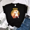 Kawaii Shiba Inu NOPE mignon chien imprimé femme t-shirt été grande taille t-shirt Street Fit hauts