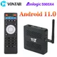 TOBERY-Boîtier Smart TV Android 11 Amlogic S905tage 2 Stéroïdes R Wifi 1000M BT4.1 Support AV1