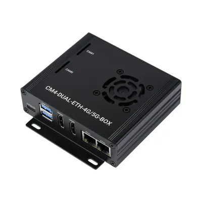 CM4-DUAL-ETH-4G/5G-BOX-EU touriste Gigabit Ethernet 5G/4G mini-ordinateur basé sur RPi CM4 (non