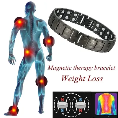 Bracelet magnétique de soins de santé pour hommes et femmes perte de poids bracelets de thérapie