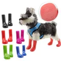 Bottes de pluie pour animaux de compagnie lot de 4 pièces bottes de protection pour chiens et