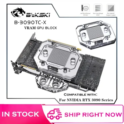 Bykski – bloc de plaque arrière Active GPU universel pour toutes les séries RTX 3090 PCB minier