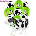 Ensemble de ballons animaux de ferme pour enfants fournitures de fête d'anniversaire poney vache