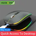 Souris sans fil Bluetooth Type-C Souris de jeu RVB aste Fonction de bureau en un clic 2.4GHz