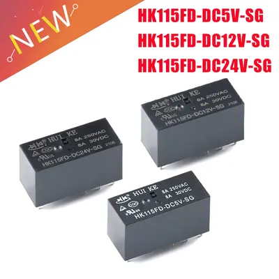 Deux jeux de relais de puissance de conversion HK115FD-DC5V-SG HK115FD-DC12V-SG HK115FD-DC24V-SG 8