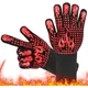 Gants de barbecue isolés résistants à la chaleur degrés de feu four micro-ondes gril 500-800