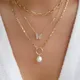 Collier avec pendentif papillon en cristal pour femmes chaîne à géométrie ras du cou bijoux à la