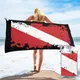Slogan Respzed Beach Serviette de bain pour hommes Sensation de plongeur Usage Motif