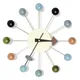 Horloge murale boule Starburst rétro décoration de maison Design créatif Simple horloge pour