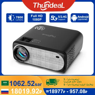 ThundeaL projecteur Full HD 1080P WiFi LED TD97 pour Home cinéma Android 3D 2K 4K videoprojecteur