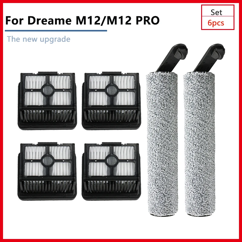 Dreame M12 、 M12 PRO brosse à rouleau de remplacement filtre Hepa pièces de rechange Robot de lavage au sol aspirateur appareil ménager