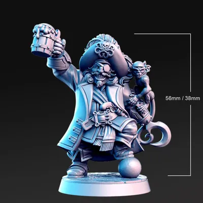 Figurine de Pirate Captain Prime...