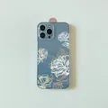 Coque de téléphone pour iphone 13 étui de protection Transparent fleur de Rose créatif