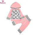 Sweat-shirt à Capuche et Legging pour Bébé Fille de 0 à 3 Ans Ensemble de Vêtements 2 Pièces avec