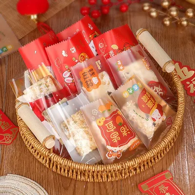 Sac d'emballage de Snack lapin 2023 nouvel an chinois bonbons Nougat cuisson biscuits Machine à