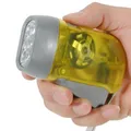 Lampe de poche à manivelle à pression manuelle LED lampe torche à manivelle dynamo lampe de