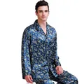 Ensemble de pyjama en Satin de soie pour homme vêtements de détente tailles S M L XL XXL 3XL 4XL