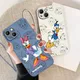 Donald Duck Cartoon Silicone Soft Liquid Phone Case Coque Capa pour Apple iPhone 14 13 12 Mini 11