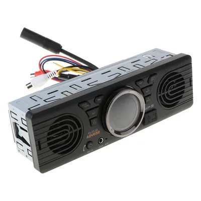 Autoradio MP3 12V 2 haut-parleurs stéréo FM Bluetooth compatible 2.1 USB/TF