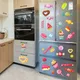 Autocollant de réfrigérateur de bonbons de dessert créatif décoration de la maison peinture murale