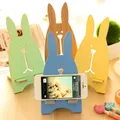 Étagère en bois pour téléphone lapin | Kawaii organisateur de rangement créatif pour téléphone