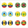 Boucles d'oreilles à tige National Feel Saint Vincent et les Grenadines Barbade Grenade Équateur