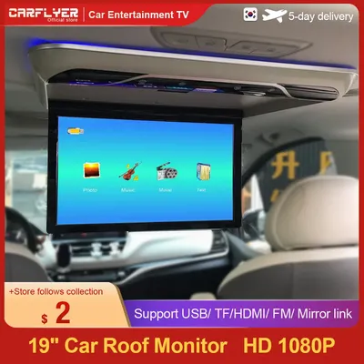 Affichage de montage sur le toit de la voiture limitation aérienne lecture de voiture vidéo au