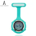 Montres d'infirmière en silicone numérique montre de poche Fob broche montre à revers médecin