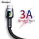 Essager câble USB Type C pour Samsung Galaxy S20 Plus Xiaomi USB-C de charge rapide type-c cordon 3M