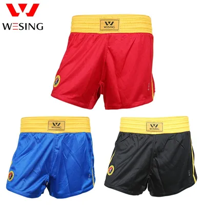 Weying – Shorts d'entraînement Sanda pour adultes et enfants pantalons Muay Thai vêtements de