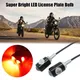 Feu de signalisation universel LED pour Moto 12V ampoule pour plaque d'immatriculation feu