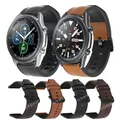 Bracelet en cuir Silicone pour hommes pour Samsung Galaxy Watch 3 41mm 45mm pour Galaxy 42mm