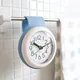 Horloge murale muette pour salle de bain anti-buée étanche ménage cuisine toilette crochet à