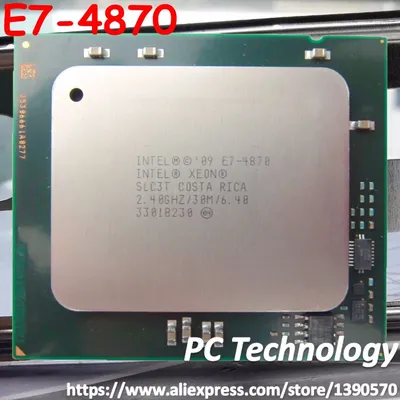 Processeur Intel Xeon d'origine E7 4870 cpu 2.40GHz 10-core 6.4ight/s 30MB 32nm 130W LIncome 1567