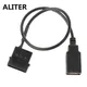 ALITER – câble adaptateur d'alimentation interne 5V 30cm 2 broches IDE Molex vers USB 2.0 Type A