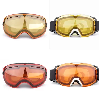 Lunettes de ski Vision nocturne pour hommes femmes lentilles renforcées à double couche