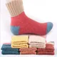 Chaussettes thermiques en laine de lapin pour femmes 3 paires haute qualité chaussettes épaisses
