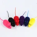 Mini souris amusante en fourrure de lapin 20 pièces/lot fausse souris chats chaton fournitures