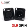 Connecteur XLR HF noir à 3 broches prise audio mâle 600 pour panneau 86 YSBahn YS146 YS145BG