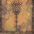 Collier avec pendentif en forme de clé style Steampunk Vintage style gothique Bronze Antique