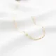 Collier chaîne Figaro en or 14K minimaliste ras du cou style Boho pendentifs bijoux pour femmes