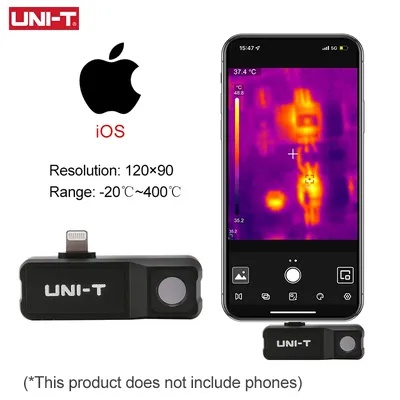 Cycleur thermique UNI-T pour téléphone UTI120MS Caméra d'imagerie thermique pour la détection de
