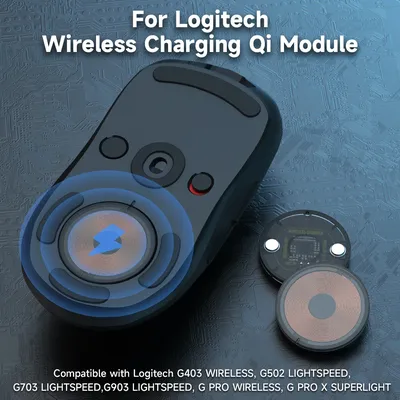 QI – Module de Charge sans fil magnétique pièce de monnaie pour Logitech G502 G703 G903 G Pro X