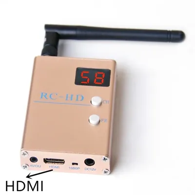 RC832HD RC-HD FPV 5.8G 5.8GHz 48CH 48 Canaux Récepteur HDMI Avec A/V et Directions d'Alimentation